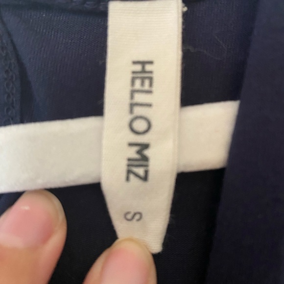 Hello MIZ Deep Blue Long Sleeve Maternity Dress - Picture 4 of 4